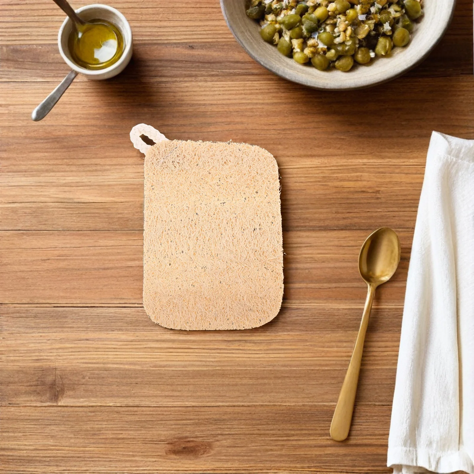 

12pcs Loofah Sponge Dish Brush Cleaning Kitchen Sink Bath Wok Bottle Scrubber Reusable Eco-Friendly Quick-Dry