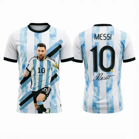 2026  Messi  Argentina  Football Jersey Match & Training Kit Summer Sports Men's T-Shirt  Clothing Tee Y2k Woman