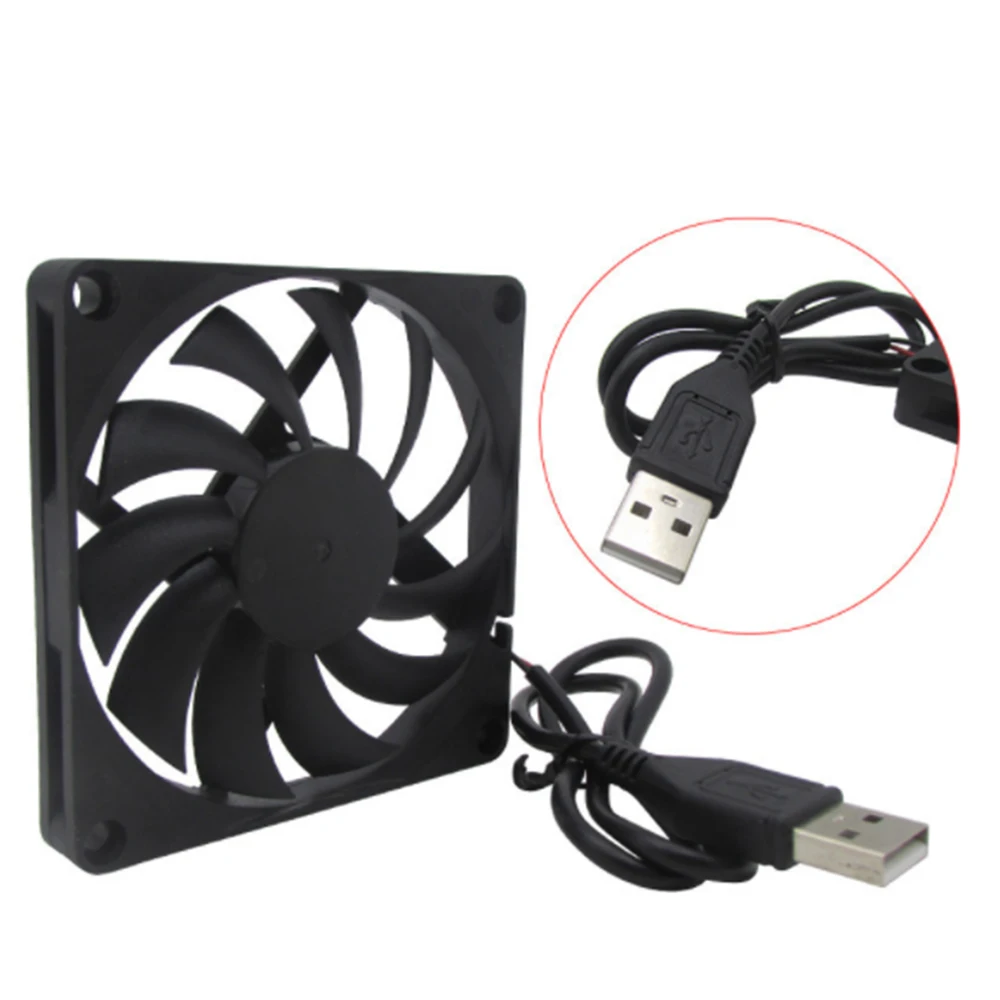 

Router Cooling Fan Rack TV Box Wireless Router Cooling USB 5V 80mm Cat Radiator Rack Heatsink Cooler Cooling Fan