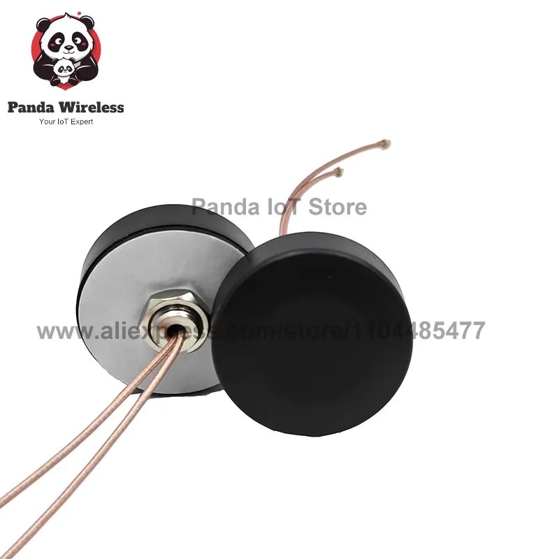 1Pc LTE WiFi 2.4Ghz Outdoor DTU RG178 UFL Dual Cable High Gain 4G+GPS15cm/30cm/50cm/1m/1.5m/3m4G GPS Combined Cabinet Antenna