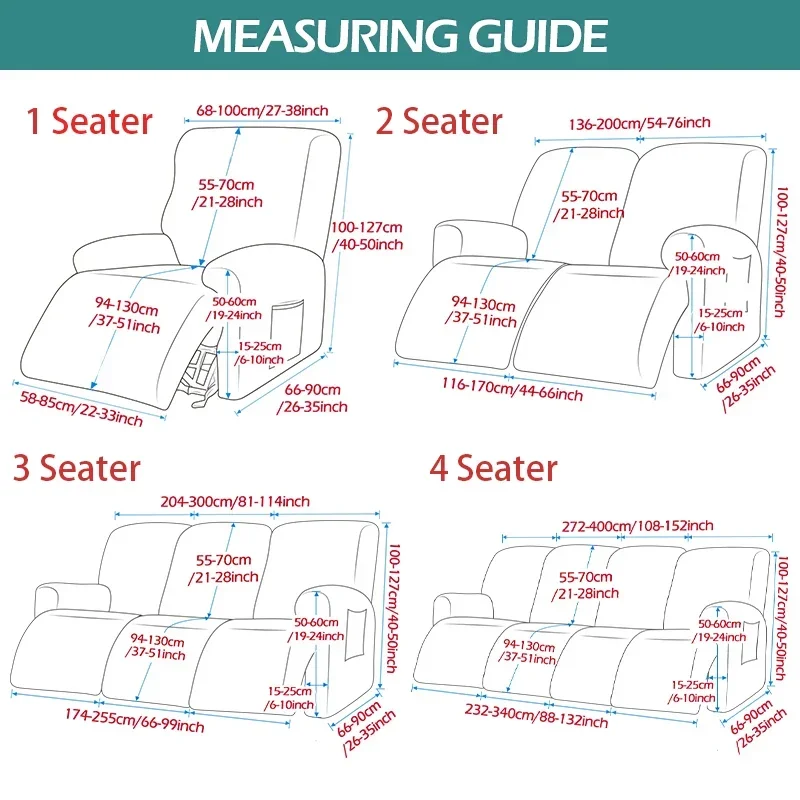 Imagem -02 - Jacquard Reclinável Elástica Sofá Capa Preguiçoso Menino Poltrona Protetor Relaxar Sofá Capa Stretch Slipcovers para Decoração de Casa