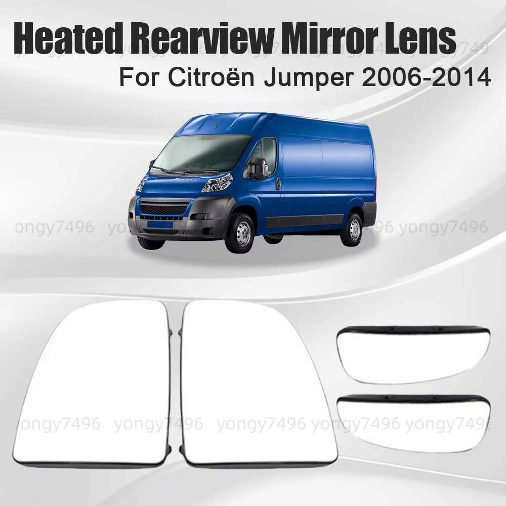 

Car Wide Angle Heated Rearview Mirror Lens For Citroen Jumper 2006-2014 Cars Accessories Replace Mirrored Glass Big Mirror
