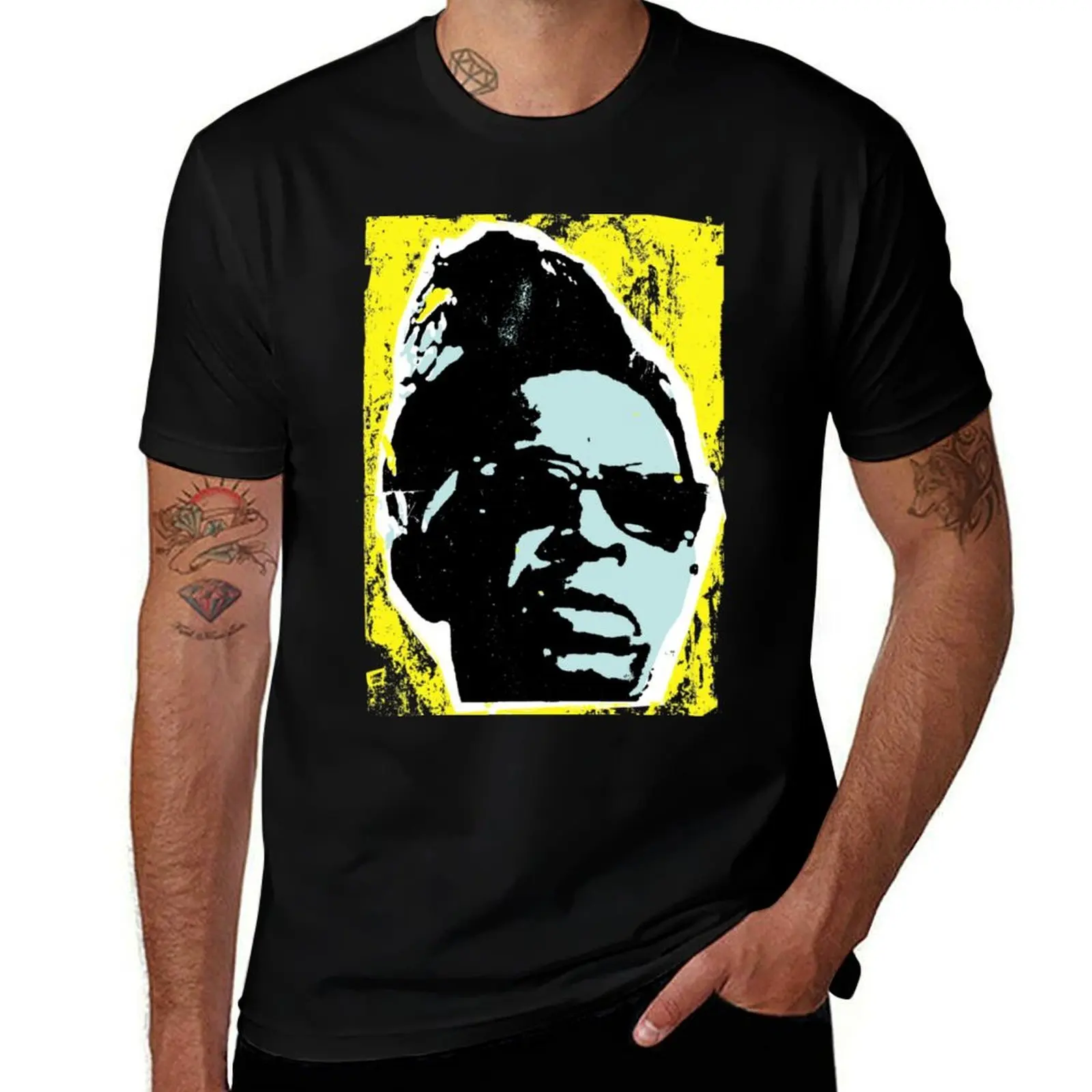 

Lightnin Hopkins 15 T-Shirt Louboutins Short sleeve tee anime stuff designer shirts Men's t-shirts