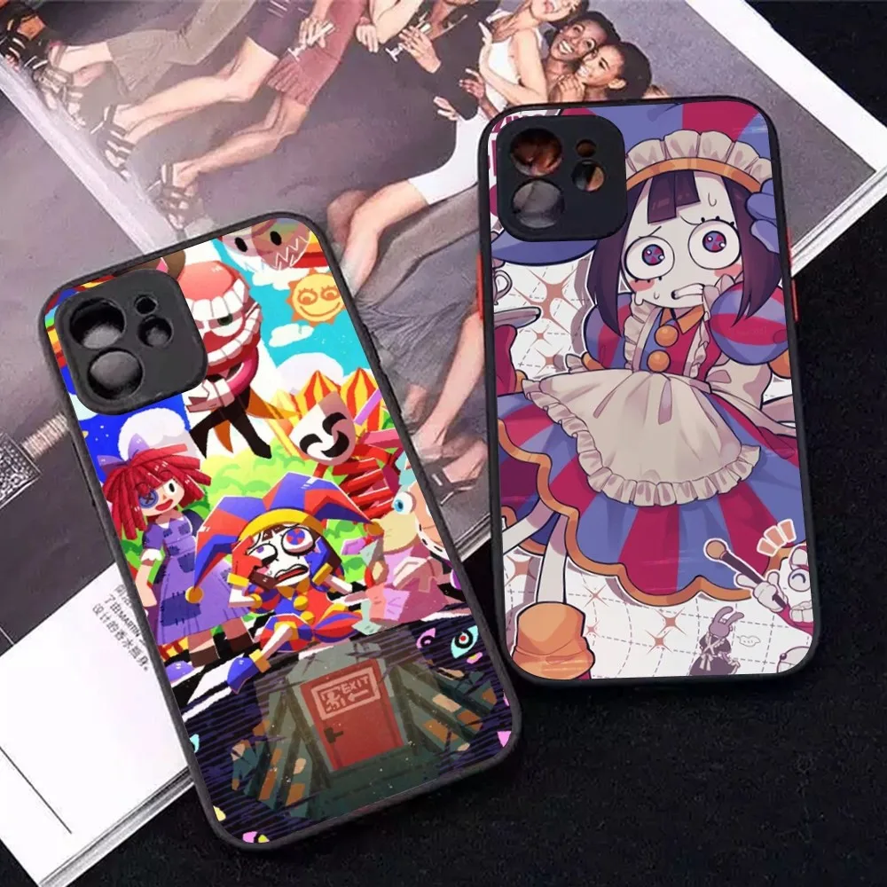 The Amazing Digital Circus Phone Case For IPhone 14 11 12 13 Mini Pro Max 8 7 Plus X XR XS MAX Translucent Matte Cover