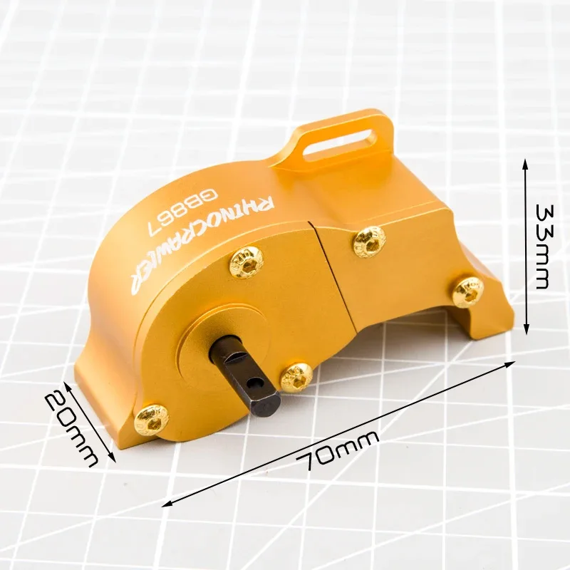 RhinoCrawler GB867 V2 LightWeigth skrzynia biegów zestaw kół zębatych 1/10 zdalnie sterowany samochód gąsienicowy niski środek LCG podwozie MOA