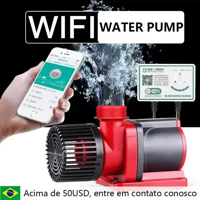 24V pompa wodna JDP-6000Q JDP-3500Q JDP-10000Q WiFi sterowana pompa wody DC akwarium z rafą morską Kio staw pompa obiegowa