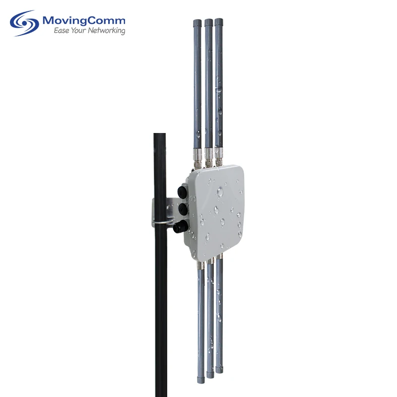 MCT ouvert Wrt longue portée double bande 802.11Ax 3000Mbps Points d'accès sans fil extérieurs avec port Ethernet Gigabit