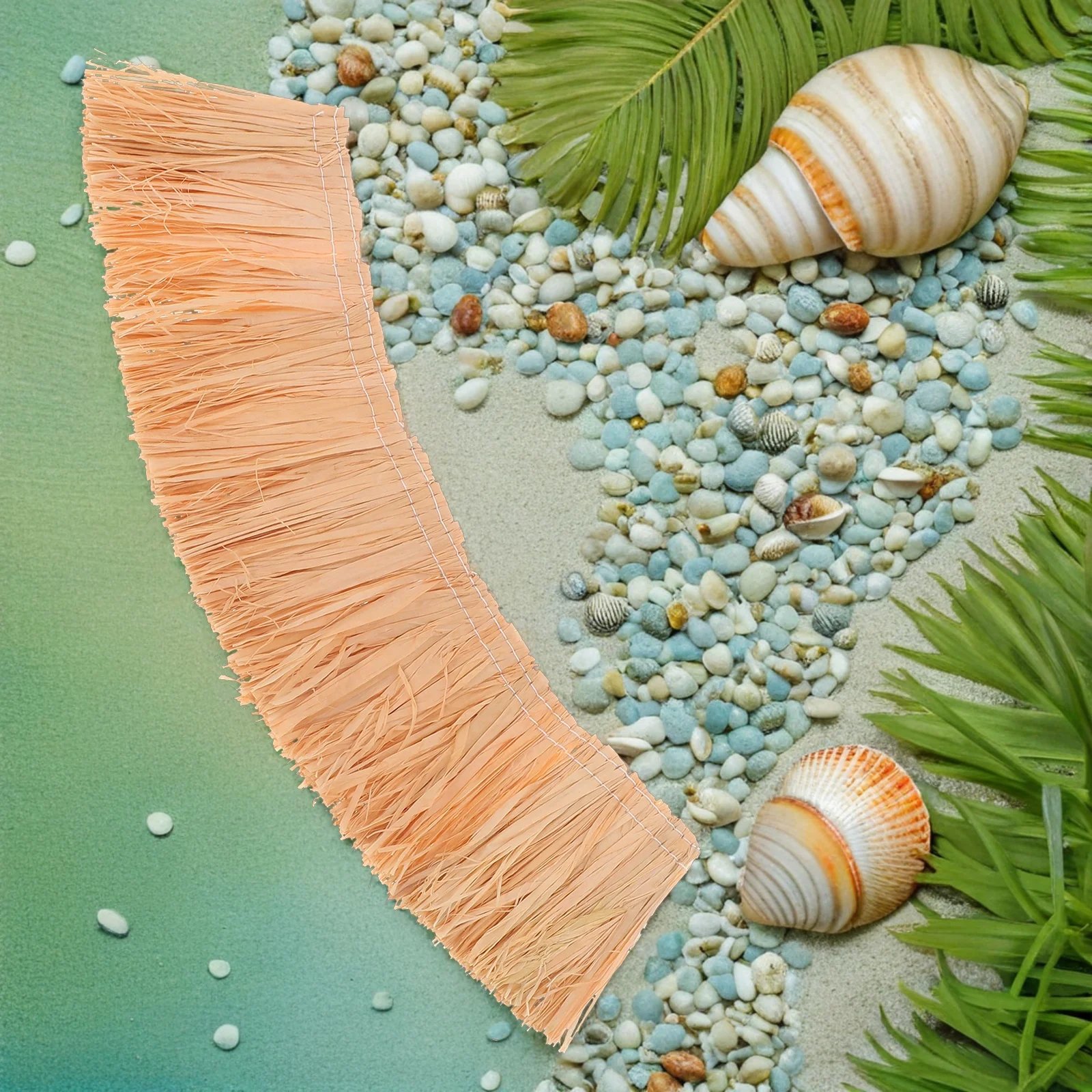 

6 Pcs Simulated Thatch Artificial Tiles Faux Straw Roof Roofing Fake Grass Mini
