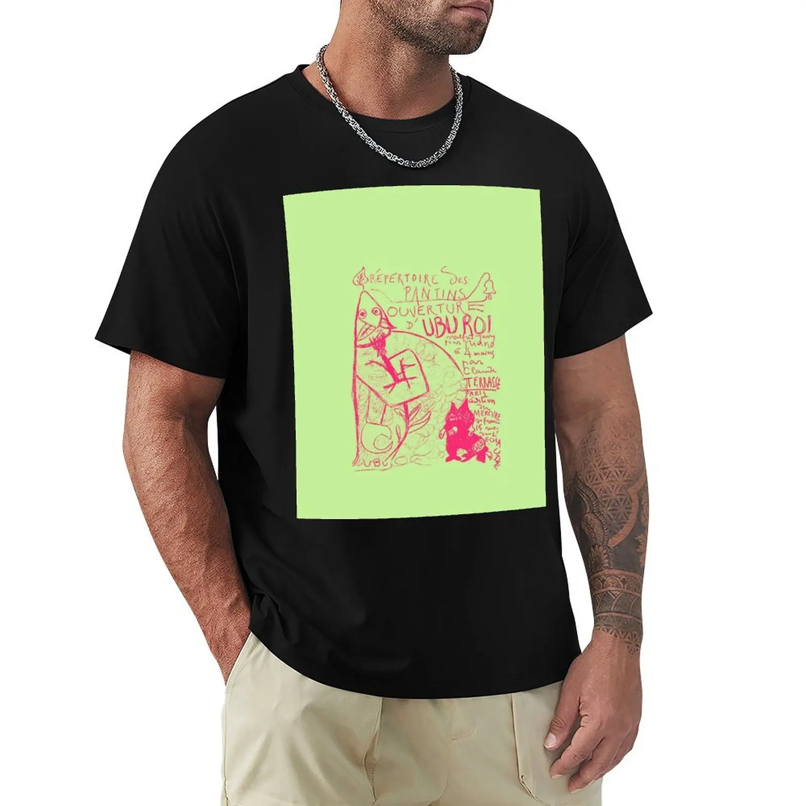 

Ubu Roi - magenta T-Shirt funny meme t-shirts Man t-shirt summer tops plain white t shirts men