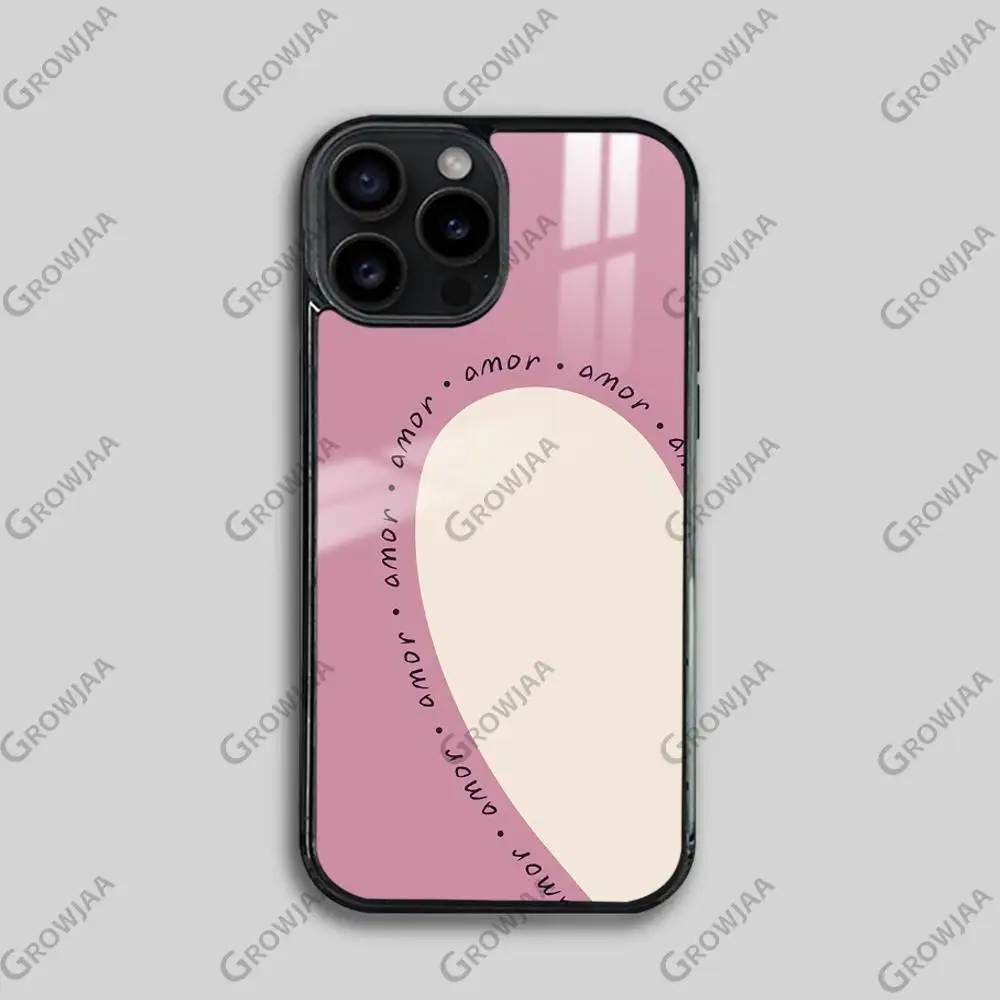 Love couple phone case for iPhone 17 16 15 14 13 12 11 Pro Max Plus Mini Magsafe Magnetic Wireless Mirror Funda