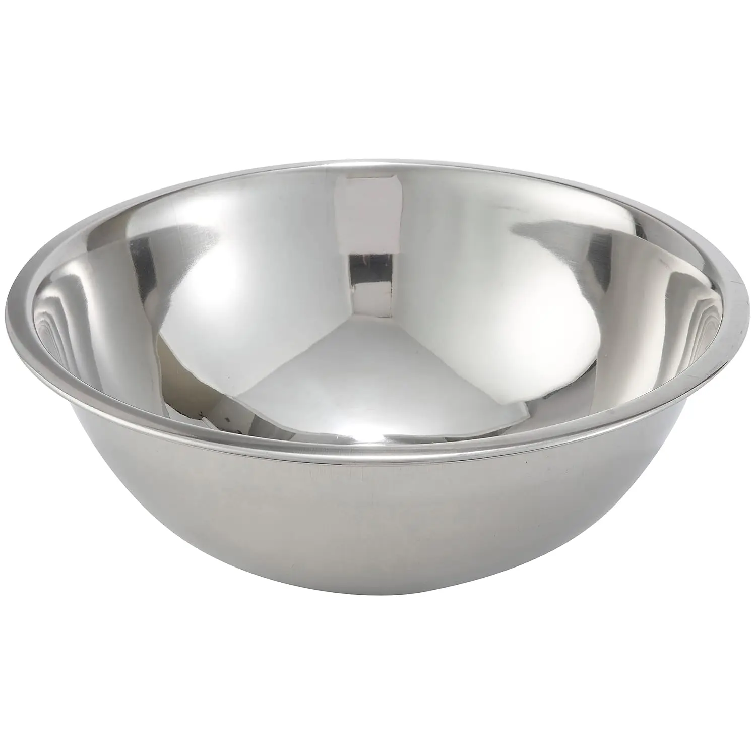 Stainless Steel 8-Quart Mixing Bowl - Winco Economy Series for Kitchen and Food Preparation