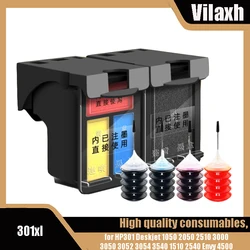 301 XL Refilled Ink Cartridges For HP 301 301XL Ink Cartridge For HP301 Envy 5530 Deskjet 2050 2540 2510 1000 1050 Printer