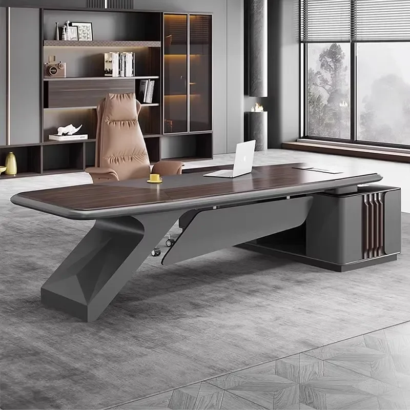 Modern Simple Light Luxury Executive Desk Single Combination Office Table for Boss President Manager Supervisor