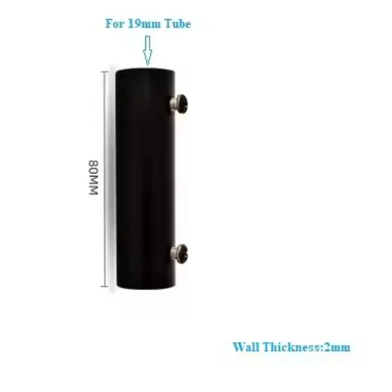 

4 шт., нержавеющая сталь 19, 22, 25, 32, 38, 50 мм, направляющая для трубного стержня, прямая соединительная розетка, черная