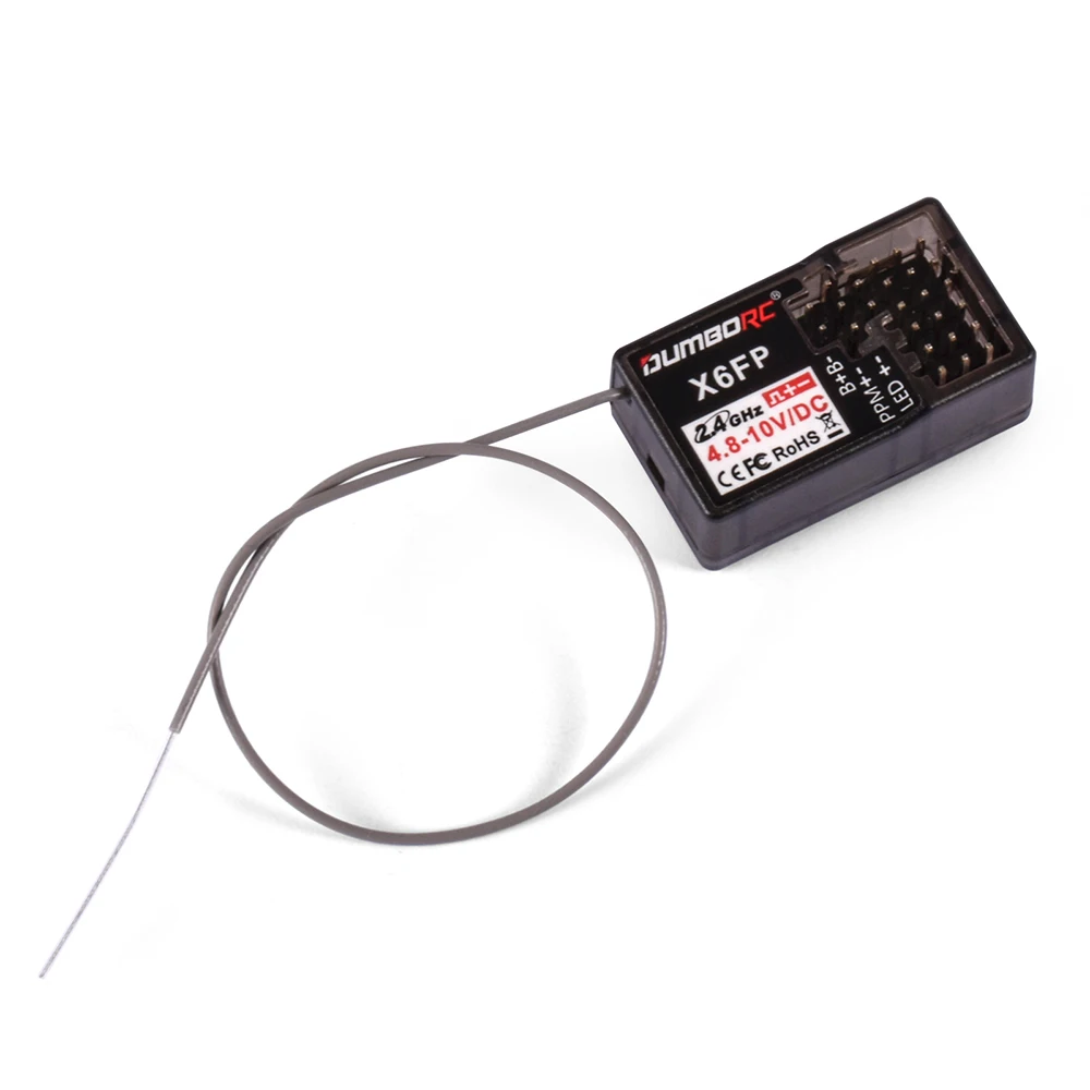 DUMBORC-X6FP RC استقبال مع وحدة مدرب اللاسلكية ، 6CH التحكم في المصباح ، الجهد العودة ، 2.4GHz الارسال ، X5P X6PM X10P X6P RC سيارة
