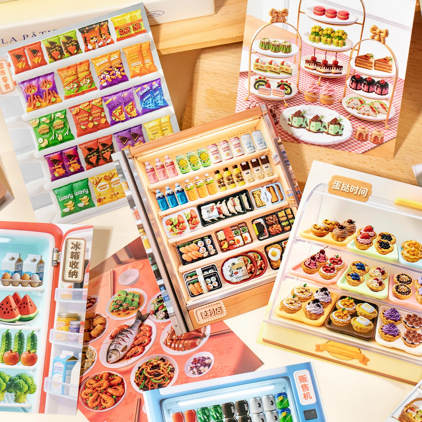 20pcs/Code buku stiker penyimp - Food Good Snacks ulasan dan harga