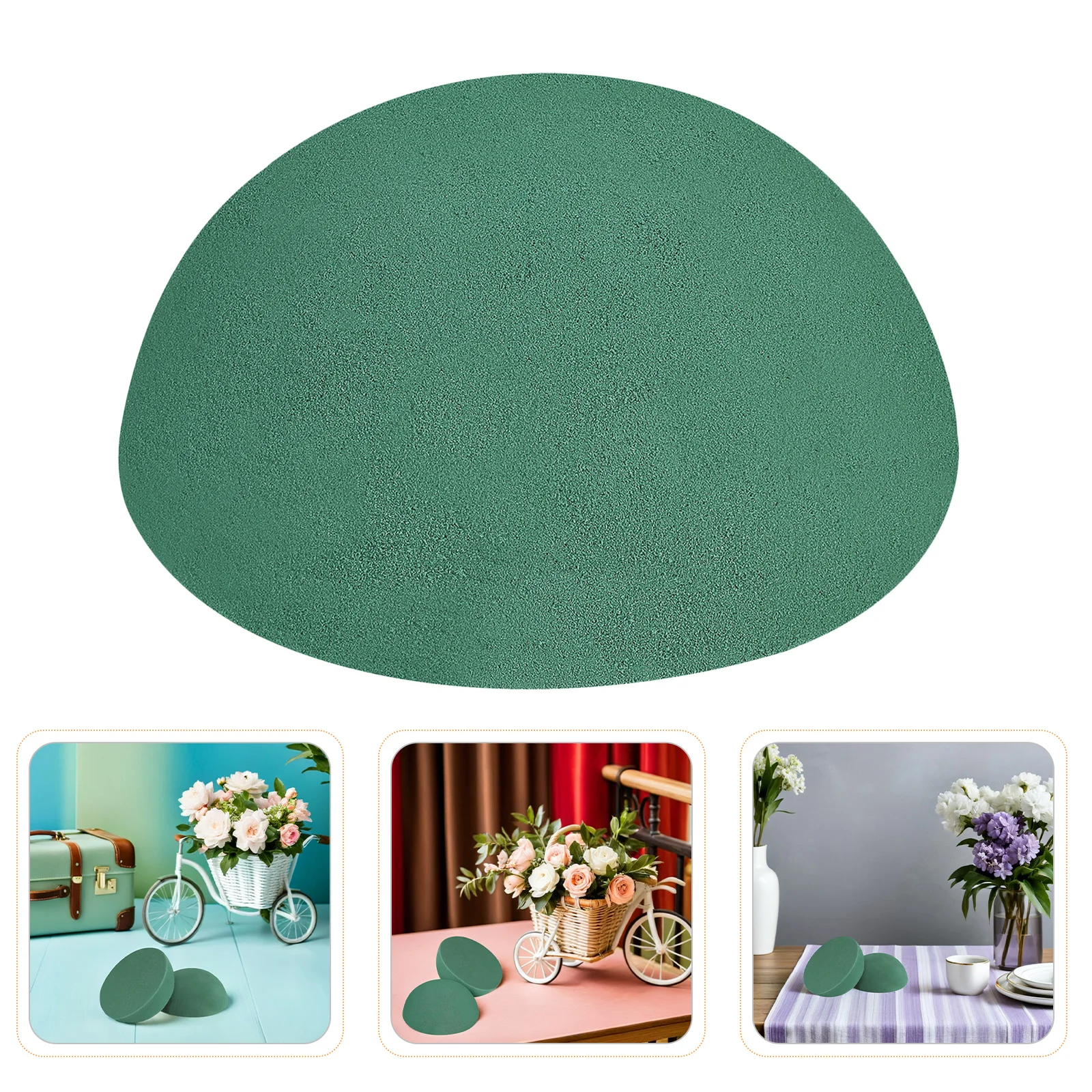 

6 Pcs Floral Foam Hemisphere for Flower Balls Artificial Half Arrangements Bouquet Craft Birthday Party Dry Christmas Decor