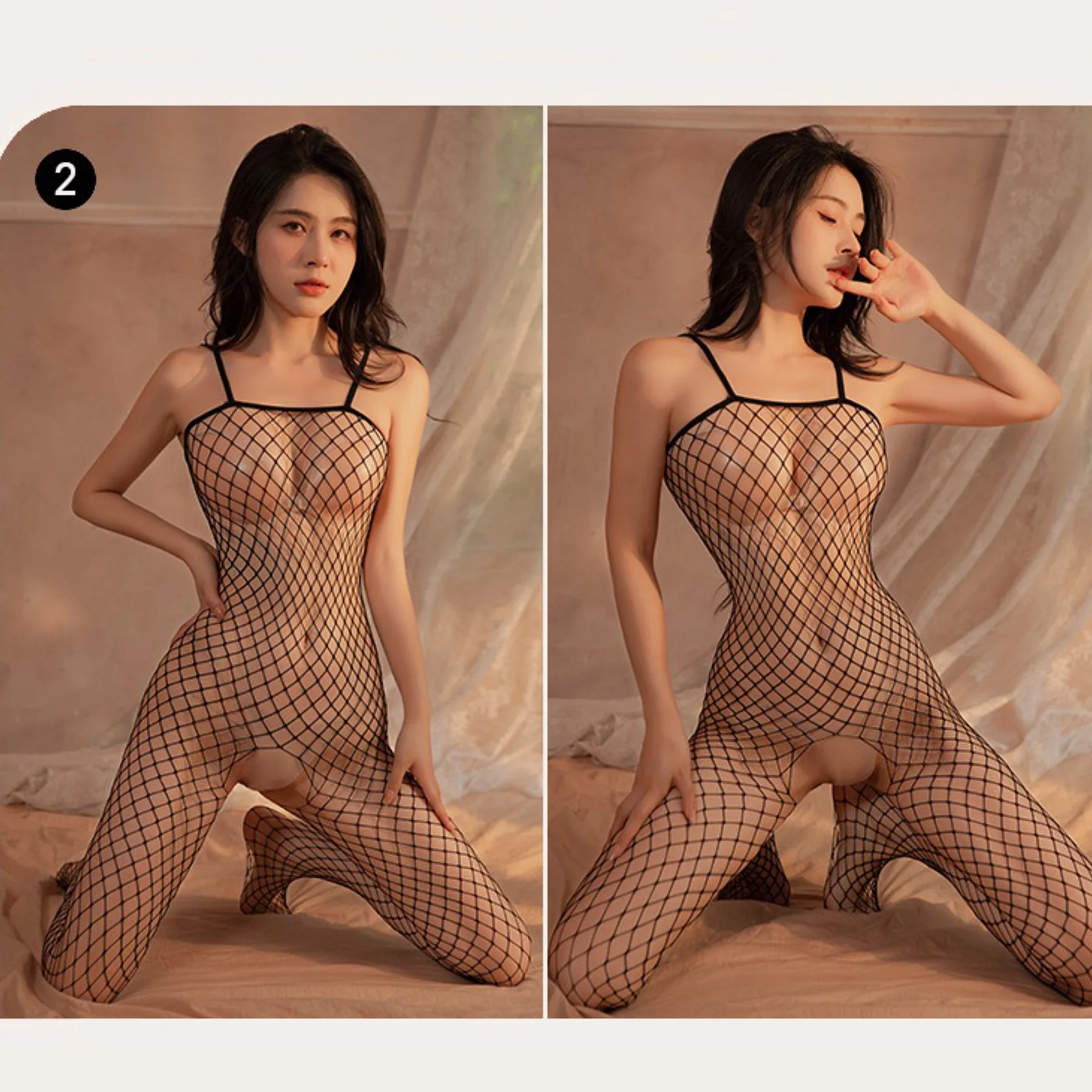 ارتداءها للنساء أسود مثير Bodystockings شبكة صيد السمك بدلة للجسم شير كم طويل بذلة الاباحية حفلة الكبار دمية قطعة واحدة الزي