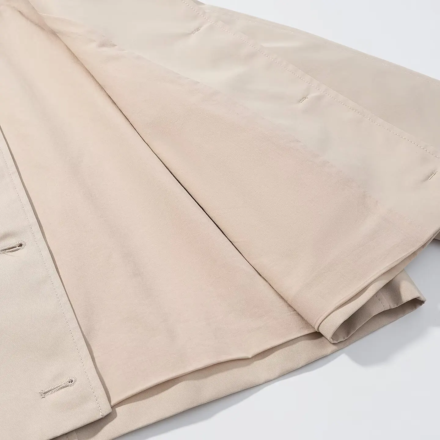 Autumn Women's Clothing Short Windbreaker Jacket Turn-Down Collar Long Sleeved Simple Versatile Ladies' Trench Coat Streetwear