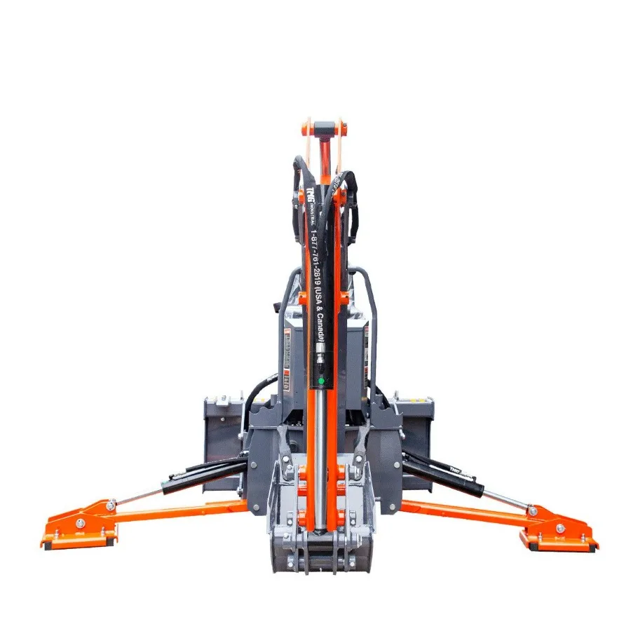 8ft Skid Steer Swing Backhoe สิ่งที่แนบมา 3060 HP Skid Steers อิตาเลี่ยนวาล์วควบคุมไฮดรอลิก 12 ถัง TMGSBH55