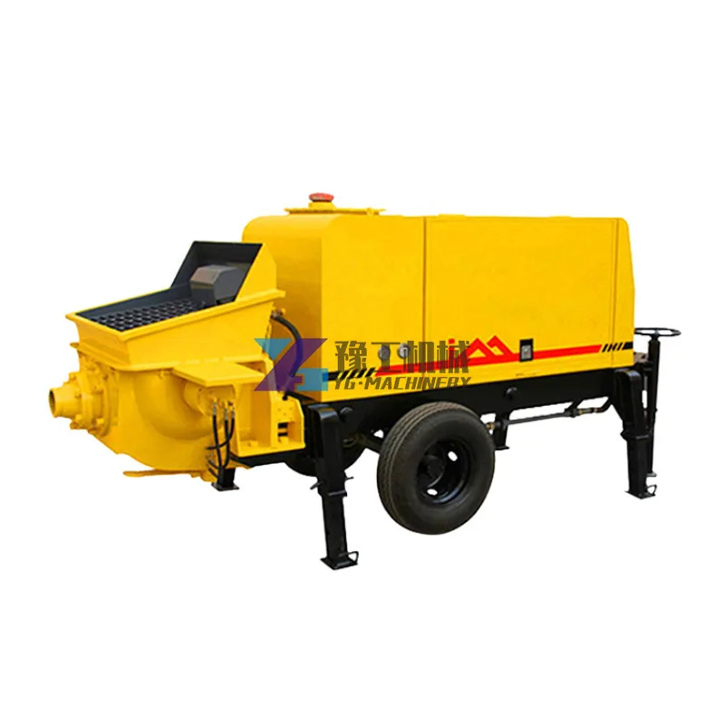 Cheapest Clamps Hbt500 Concrete Mixer Pump Concrete Pump with Sprayer