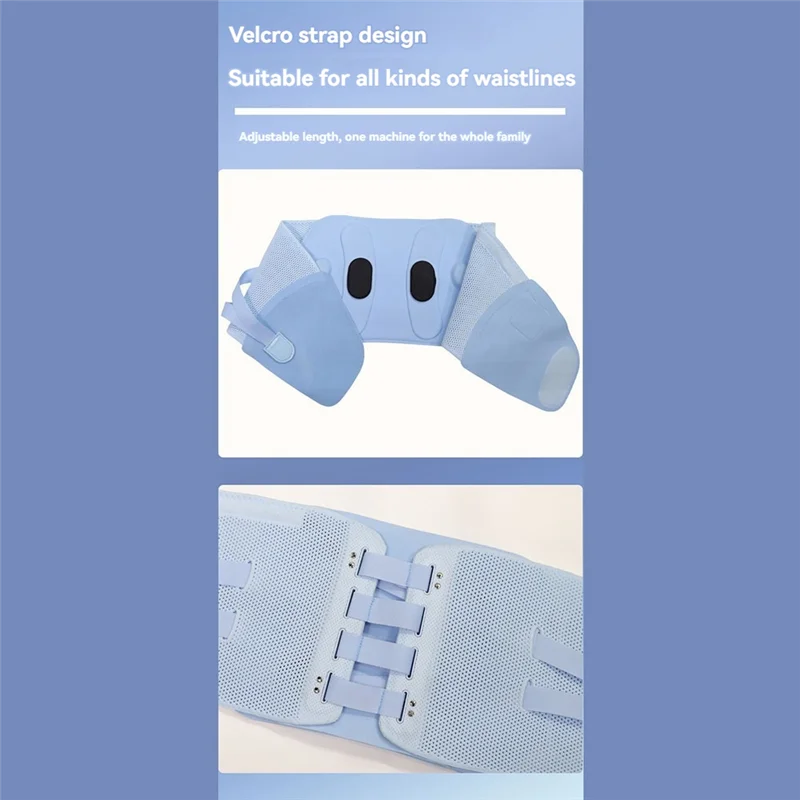 AA20-Wireless Ems Waist Massager Intelligent Timing Belt With Heat And Vibration Function Three-Mode Body Shaping Belt