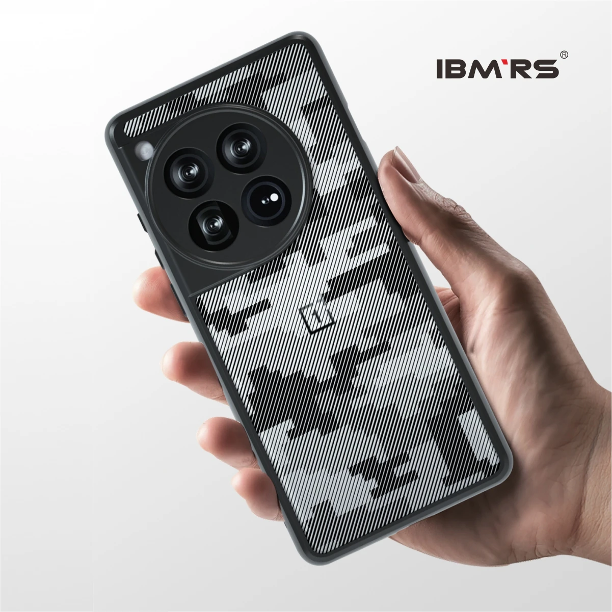 [Precise Cutouts for Camera Lenses] for OnePlus 12 camo phone case,Clear Hard Back Shockproof Advanced Protective Cover