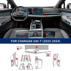TPU for Changan UNI T UNI-T 2023 2024 Car Interior Film Dedicated Accessories Transparent  Screen Gearbox Protection Anti-scratc