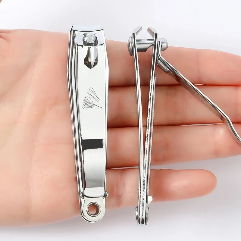 Stainless Steel Nail Cutter With Nail File Flat Clipper Fit for Big Size Fingernail Toenail Tips Cutter Trimmer Nail Care Tool image 3