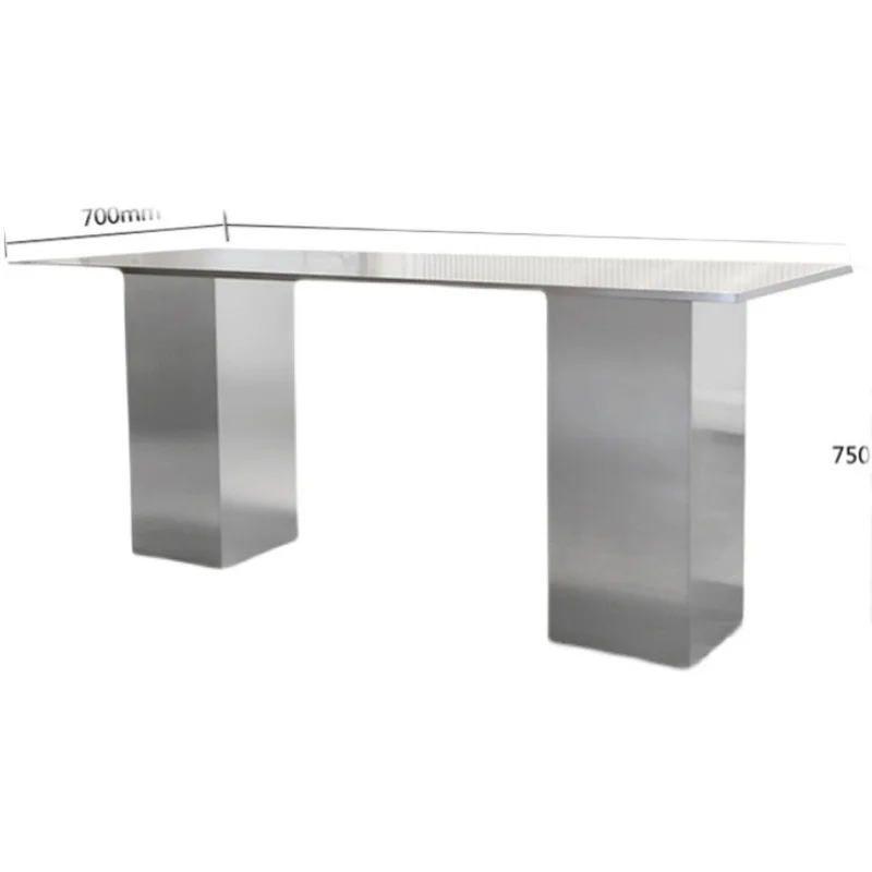 LH clothing store Nakajima display table Industrial style Stainless steel display table in the middle