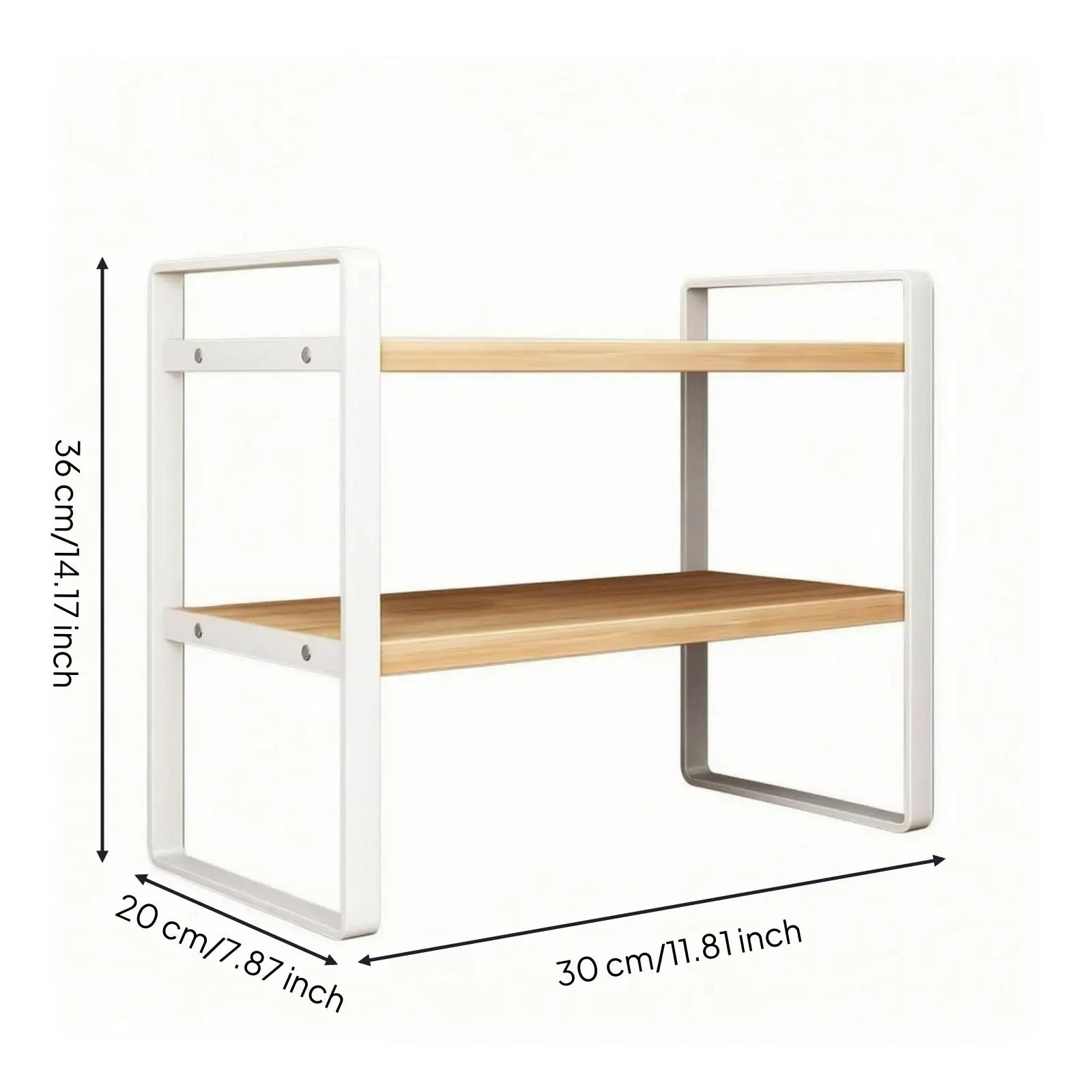 Wooden Shelves Display Rack Desktop Shelf Organizer for Desk Books Storage Solution in Office Dormitory