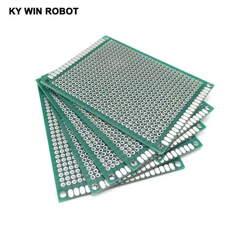 5pcs 6x8cm 60x80mm Double Side Prototype PCB Universal Printed Circuit Board Protoboard For Arduino