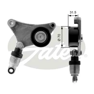 Store code: T38216 for ALTERNATOR tensioner bearing shock absorber for T38216