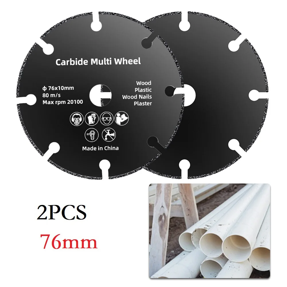 2PCS 3in Trennscheibe Rund Harz Schleifen Rad Sägeblatt Winkel Grinder Stein Kunststoff Rohr Trockenen Scheiben Sägeblätter power Tool