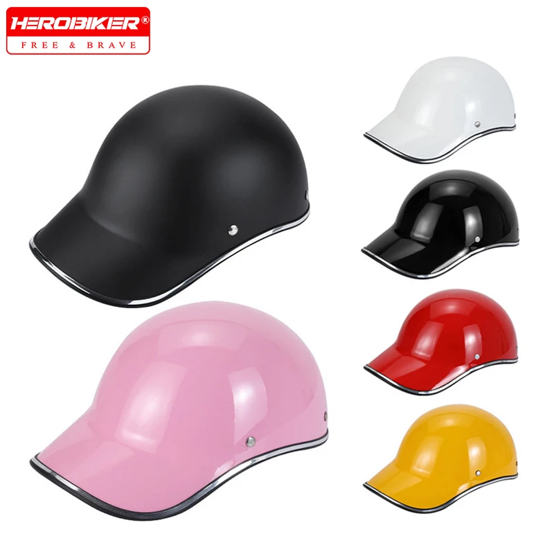 

Motorcycle Motorbike Helmets Summer Baseball Helmet Men Women Sun Protection Half Helmets Ladle Helmets Lightweight