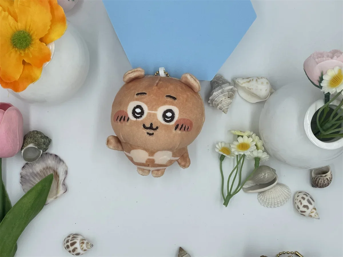 13cm Japanese Cartoon Beach jiyi Animated Plush Doll Usagi Keychain Pendant Hachiware Swimsuit Cute Plush Toy Girl Gift