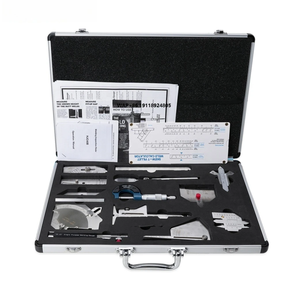 

W13A Weld Inspection Ruler Combination Welding Inspection Tools Stainless Steel Weld Tool Kits