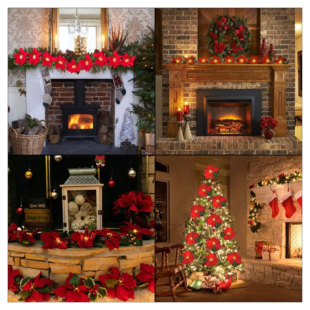 

1Set Led Light String Simulated Flower Usb Charging Warm Glow Portable Party Hanging Decor For Festival Birthday Tree Decoration