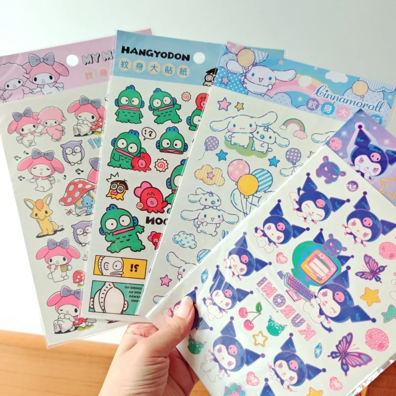 

36PCS/ лот SANRIO KUROMI мелодия HANGYODON корица наклейка мультфильм водонепроницаемые татуировки наклейки декоративная наклейка