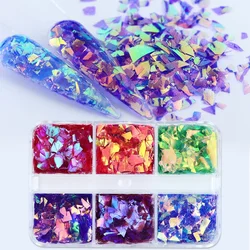 Irisierende Epoxidharz Glitter unregelmäßige Flocken Aurora Pailletten für Harz füllung Silikon form Füller Handwerk DIY Schlüssel bund Herstellung