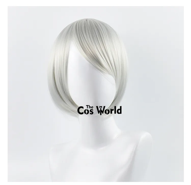 

NieR YoRHa No.2 Type B 9S Short Straight Halloween Games Cosplay Wigs Fiber Heat Resistant Synthetic Hair + Wig Cap