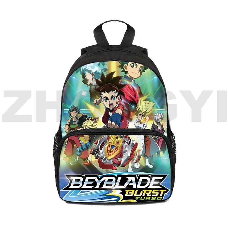 12/16 Inch Mini Backapck 3D Cartoon Printing Beyblade Burst Bags Zipper Women Travel Shoulder Bag Mens Bookbag Kids School Bags