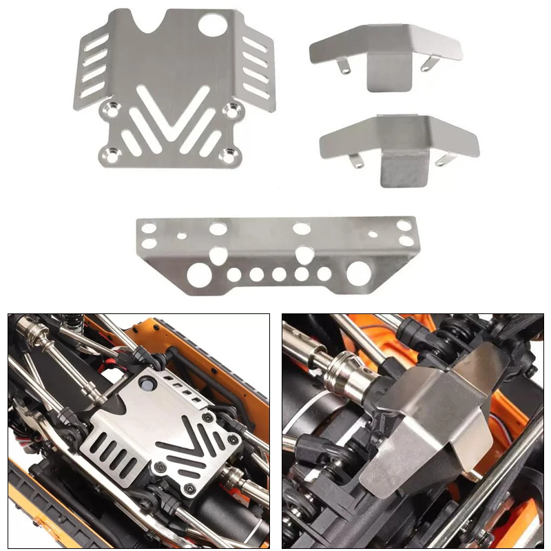 

MJX H12Y 304, броня шасси из нержавеющей стали для MJX HYPER GO 1/12 MJX H12Y + H12P, радиоуправляемый автомобиль, неразрушающая установка, обновление