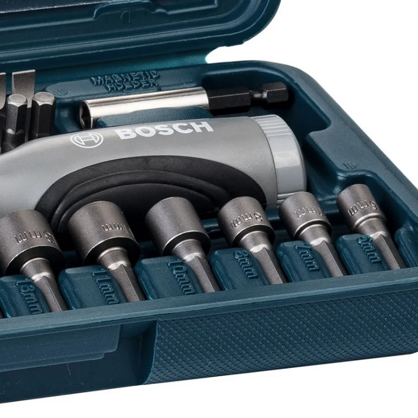 BOSCH 46pcs Screwdriver Set Hand Tool Kit Driver Screwdriver Ratchet Wrench Socket Screwdriver Combination