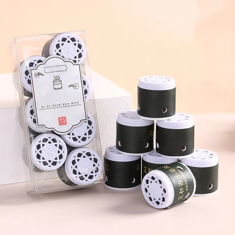 

7 Days Portable Mini Moxa Sticker Self-adhesion Moxibustion Tube Warm Massage Tenosynovitis Cure Heating Acupoint Therapy Health