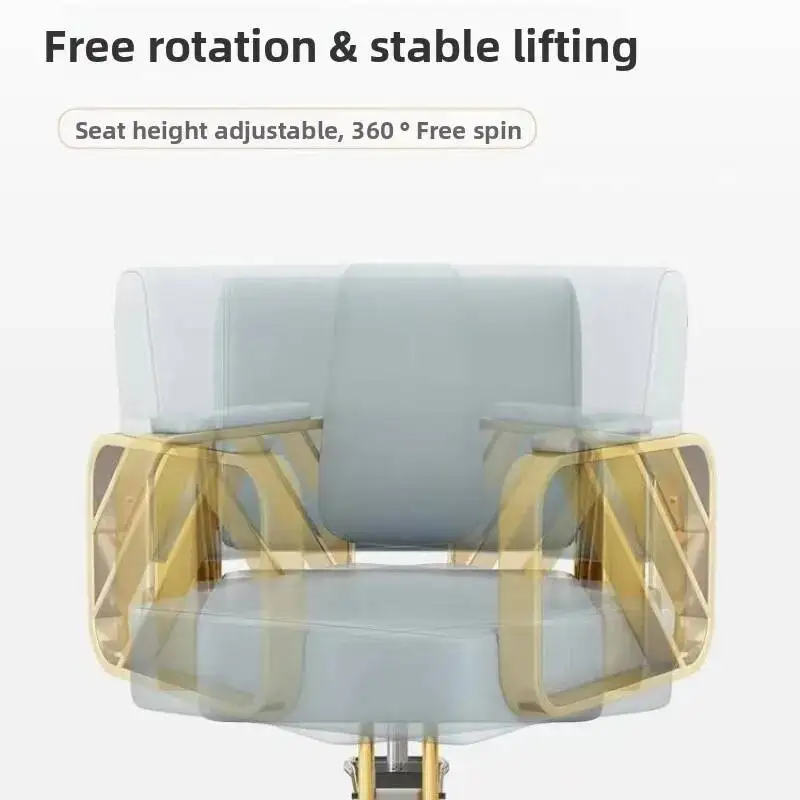 dyeing perm barber chair lift High-end seat Rotatable comfort fashion barber chair aesthetic design friseurstuhl salon furniture