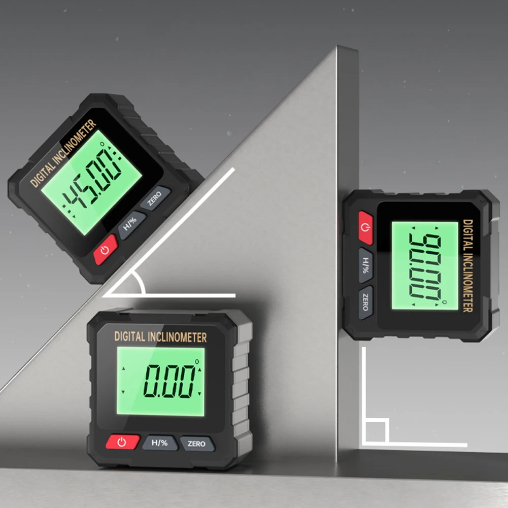 Transportador de ángulo electrónico, Mini transportador Digital de 360 grados, inclinómetro magnético de alta precisión, instrumento de medición de ángulo