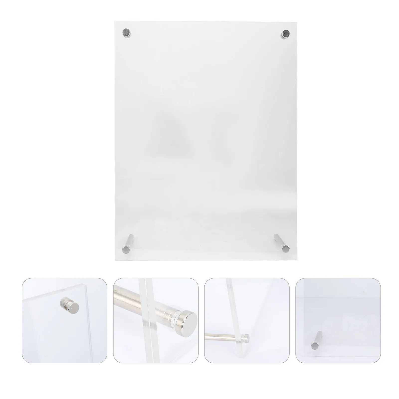 Clear Acrylic Photo Frame for Desktop Display Certificate Business License Award Authorization Holder Compact Modern Design