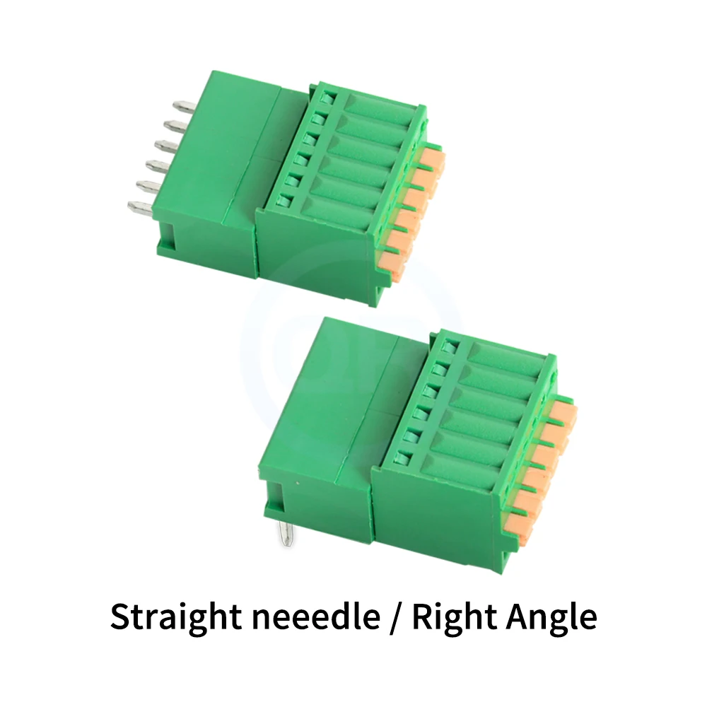 (10 Sets) KF 2EDGKD + 2EDGV/2EDGR 2.5mm 2.54mm Small Pitch Spring Push-Free Screwless Right Angle Straight 15EDGKD 2.54 2~24Pin