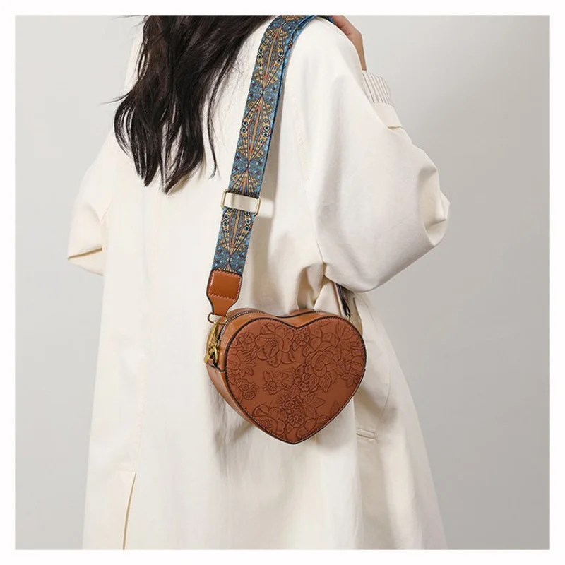 

Women's Shoulder Bag Crafted From Moon-Star-Patterned Leather Featuring Paris Trendy Lightweight Soft Daily Refined Style​